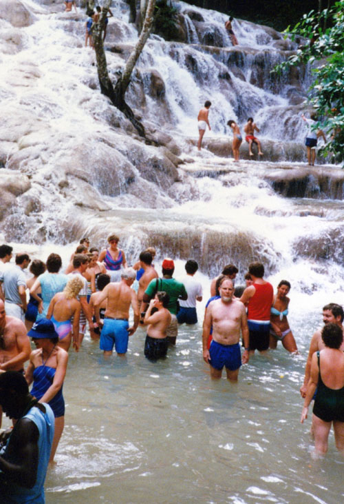 Luther At Bottom Of Falls